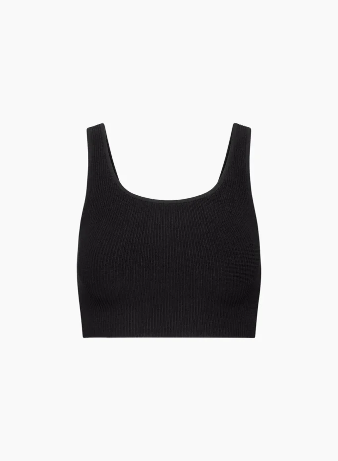 Sculpt Knit Squareneck Cropped Tank Sculpt Knit Squareneck Cropped Tank