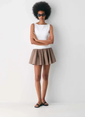 Segment Poplin Dress