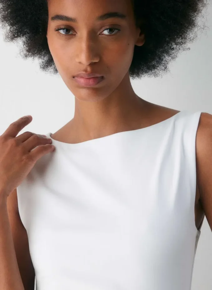 Segment Poplin Dress