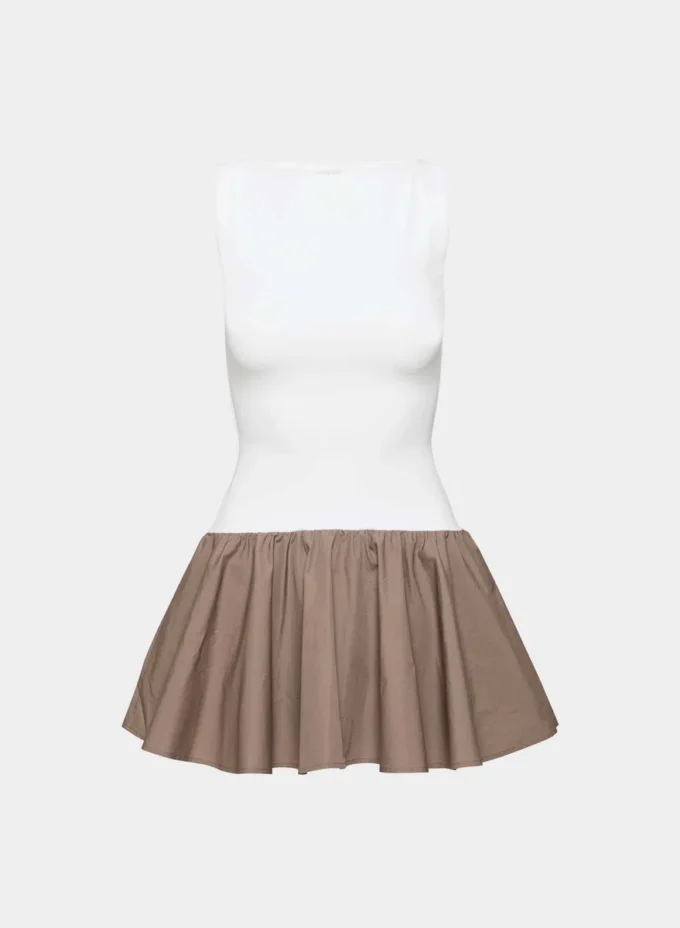 Segment Poplin Dress