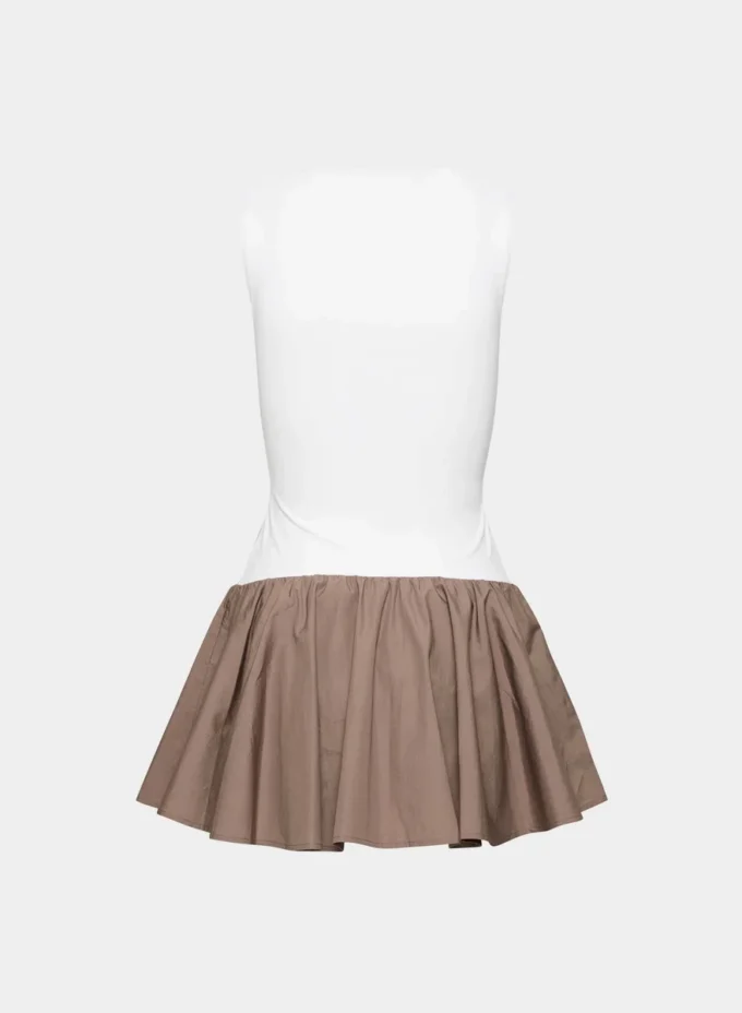 Segment Poplin Dress