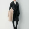 Silva Leather Trench Coat