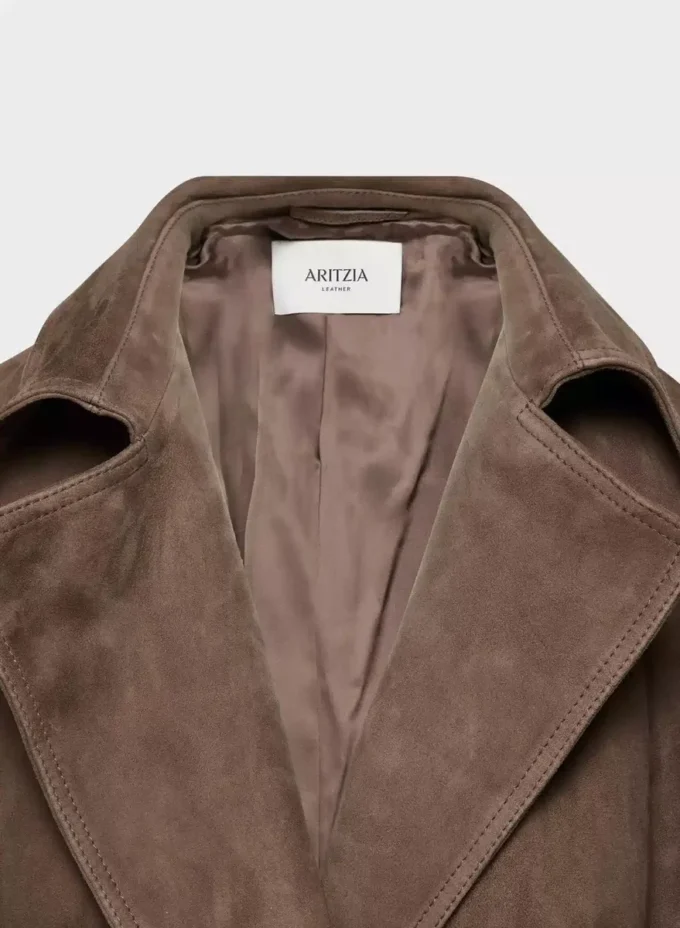 Silva Suede Trench Coat