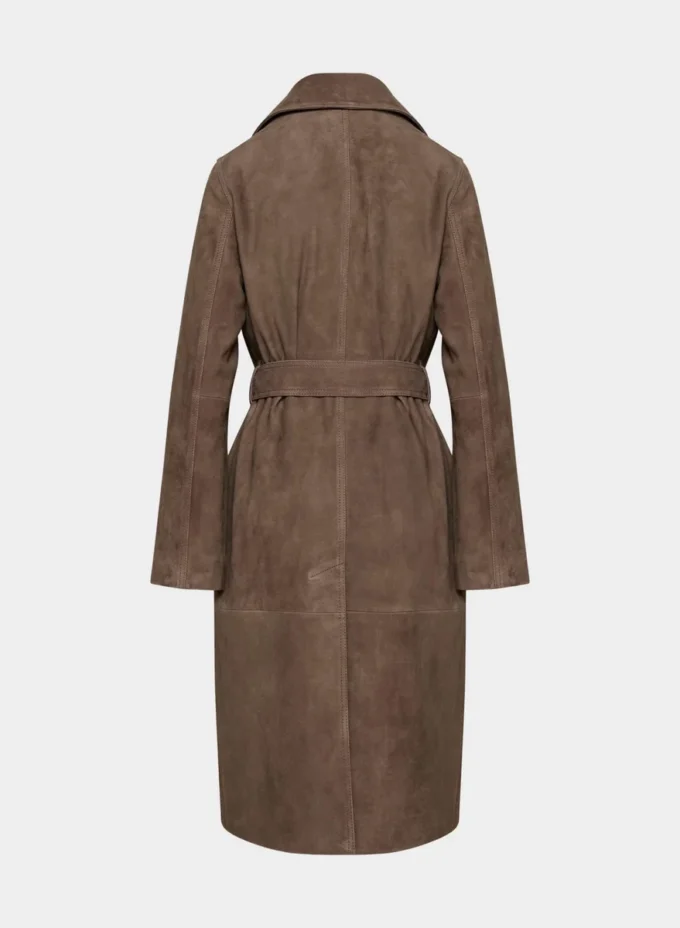 Silva Suede Trench Coat