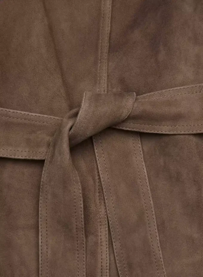 Silva Suede Trench Coat