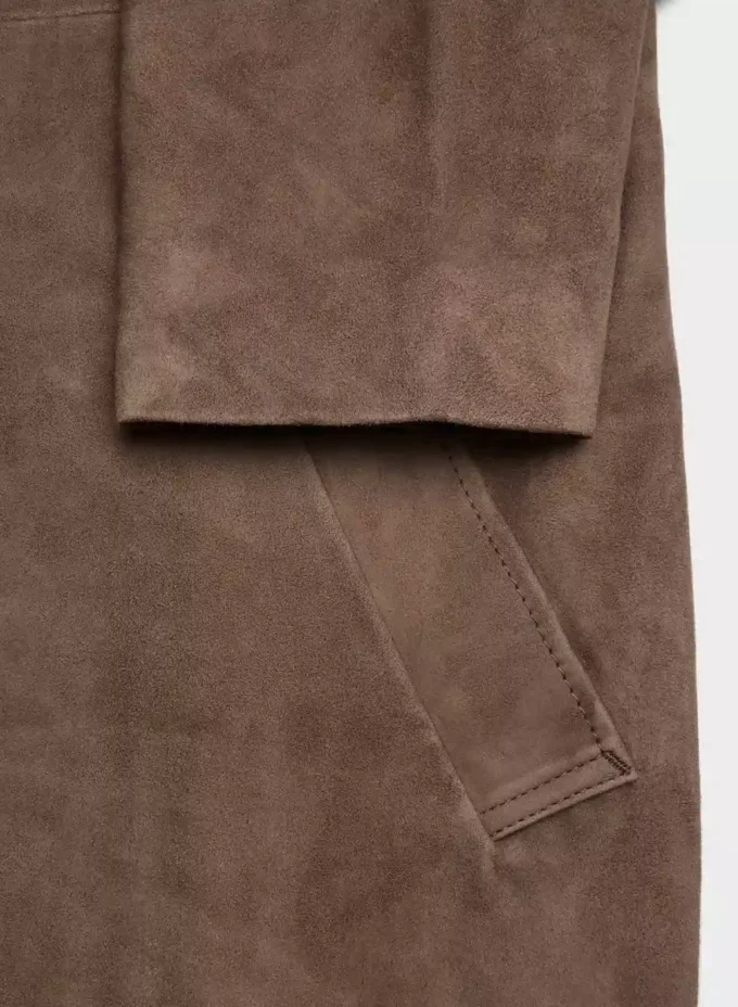 Silva Suede Trench Coat