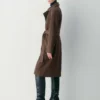 Silva Suede Trench Coat