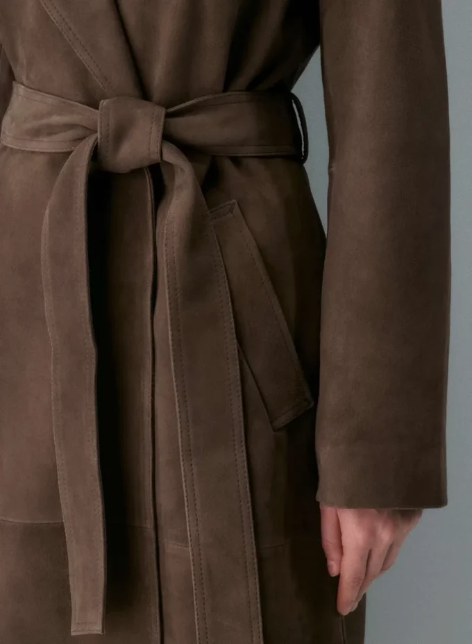 Silva Suede Trench Coat