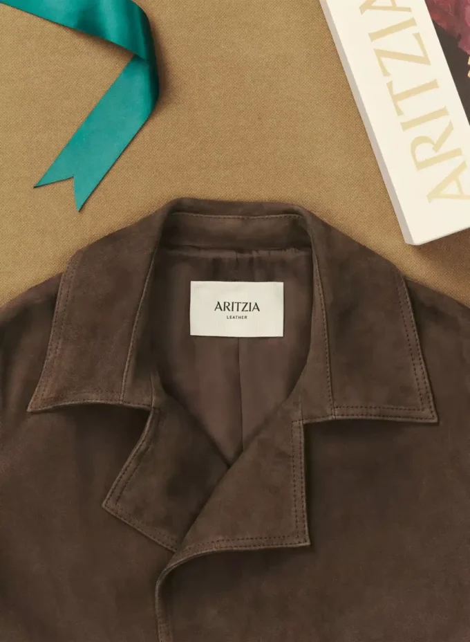 Silva Suede Trench Coat