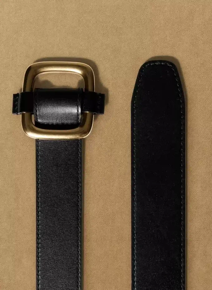Slide Solid Brass Leather Belt Slide Solid Brass Leather Belt