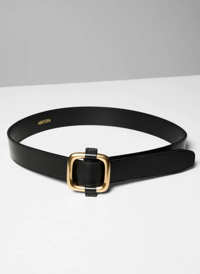 Slide Solid Brass Leather Belt Slide Solid Brass Leather Belt