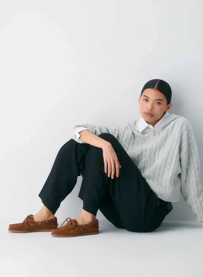 Sperry x Aritzia AO Boat Shoe – Suede Leather