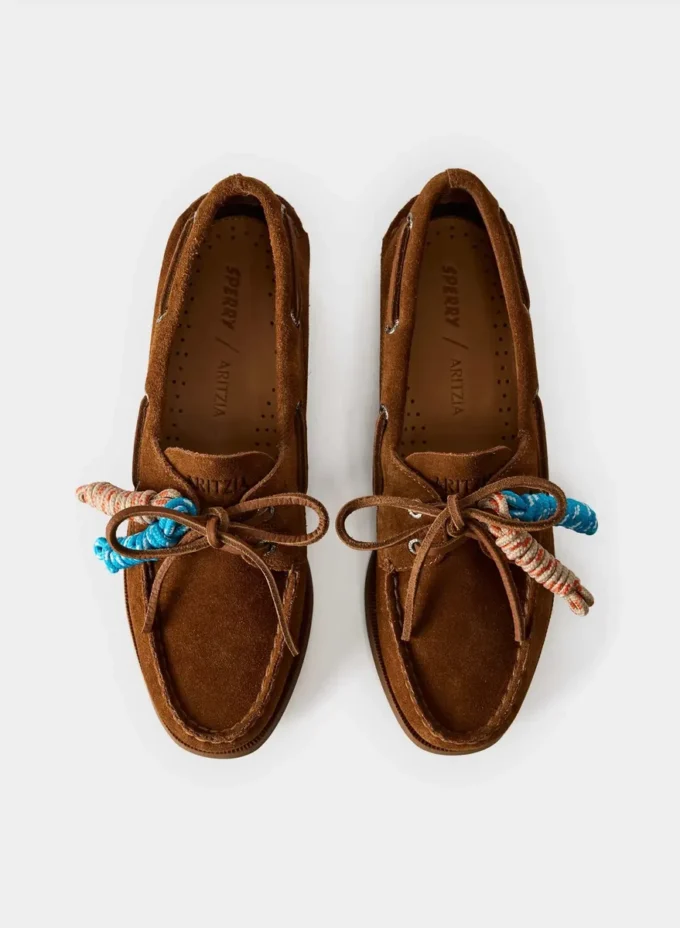 Sperry x Aritzia AO Boat Shoe – Suede Leather
