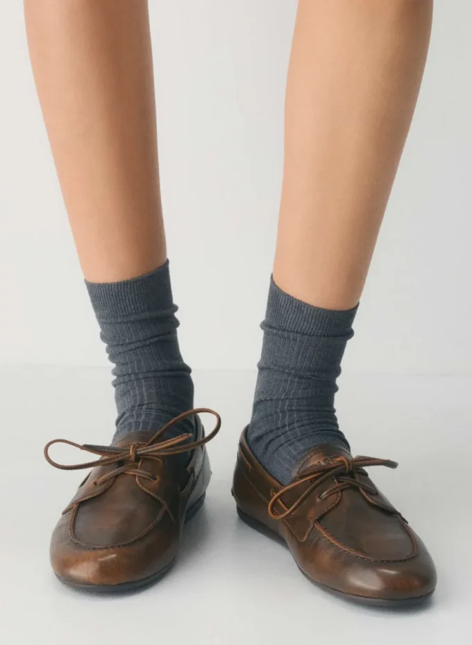 Sperry x Aritzia Slim Boat Shoe – Smooth Leather