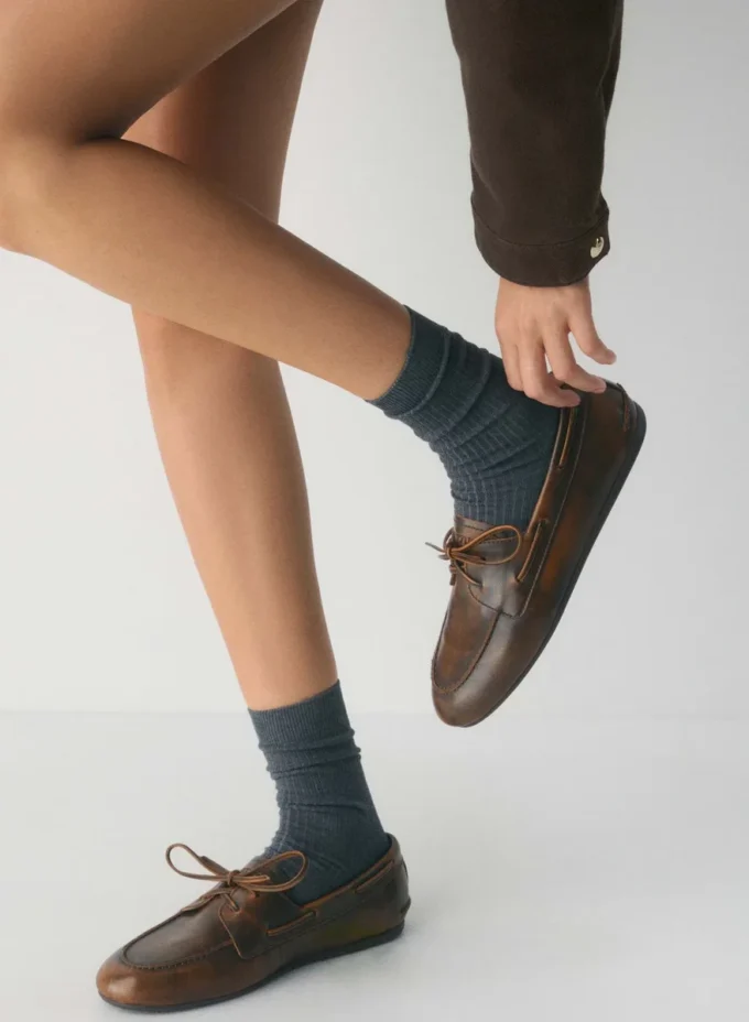 Sperry x Aritzia Slim Boat Shoe – Smooth Leather