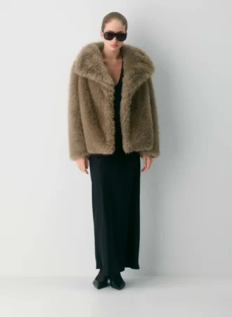 St. Moritz Coat – Arctic Faux Fur
