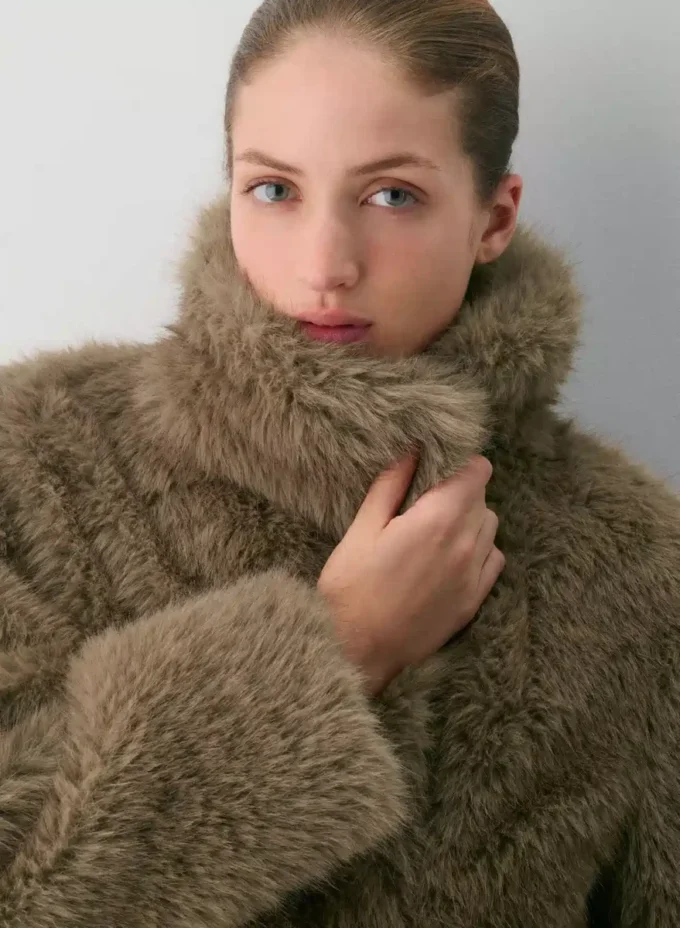 St. Moritz Coat – Arctic Faux Fur St. Moritz Coat – Arctic Faux Fur