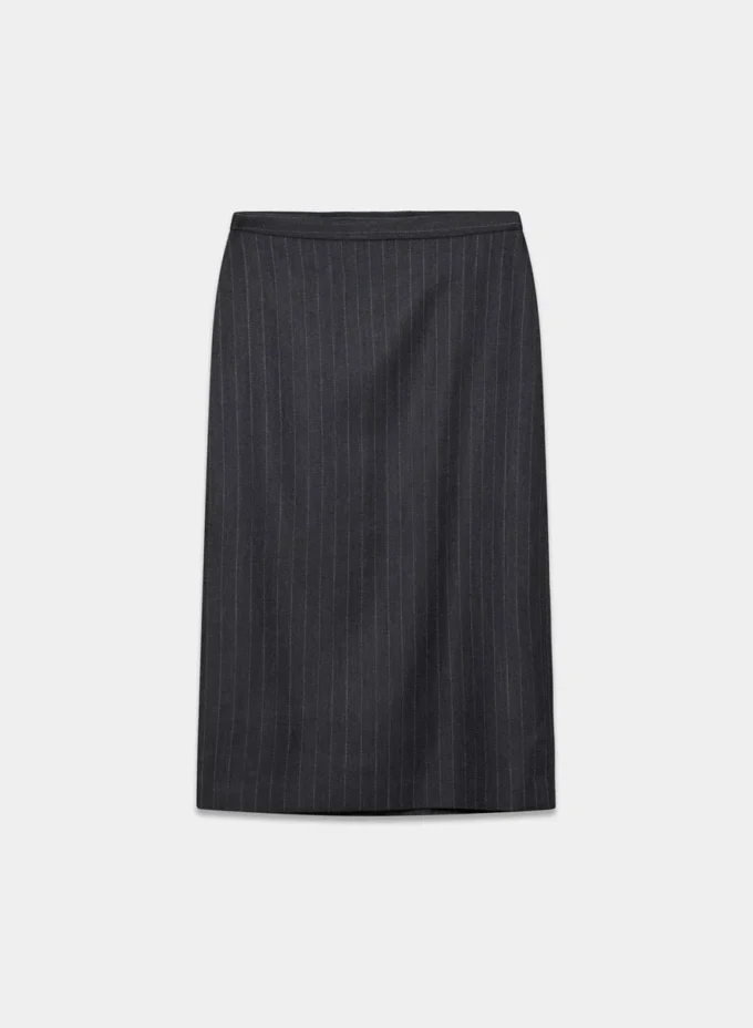 Stiletto Wool Skirt