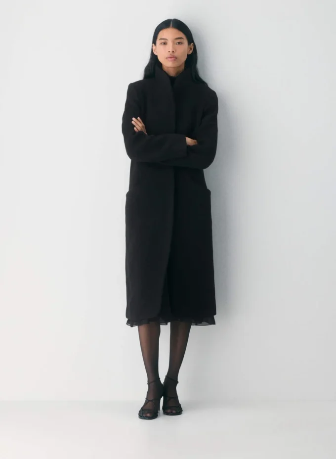 The Cocoon Long Coat – Soft Wool Cashmere The Cocoon Long Coat – Soft Wool Cashmere