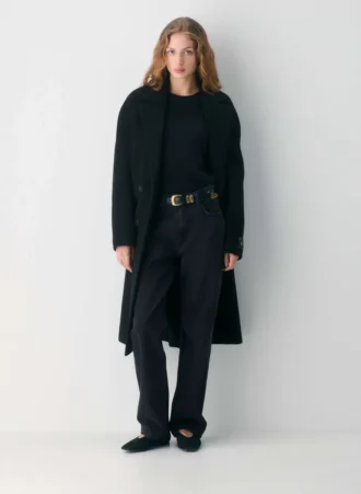 Western Solid Brass Leather Belt