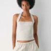 Whisper Linen Halter Top