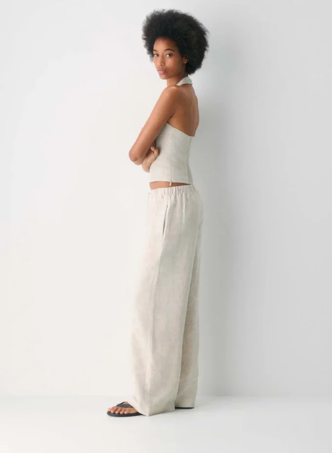 Whisper Linen Halter Top