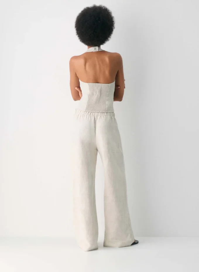 Whisper Linen Halter Top