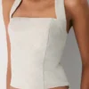 Whisper Linen Halter Top