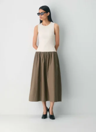 Worldly Poplin Dress