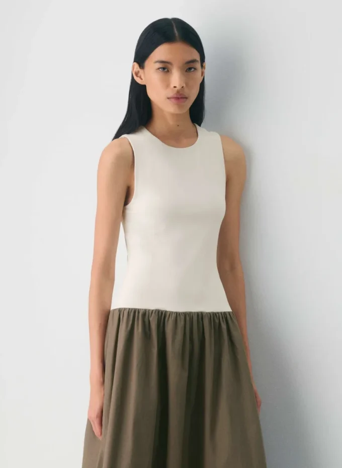 Worldly Poplin Dress