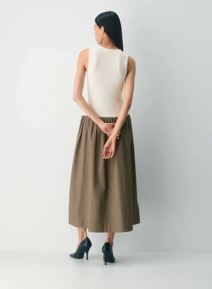 Worldly Poplin Dress